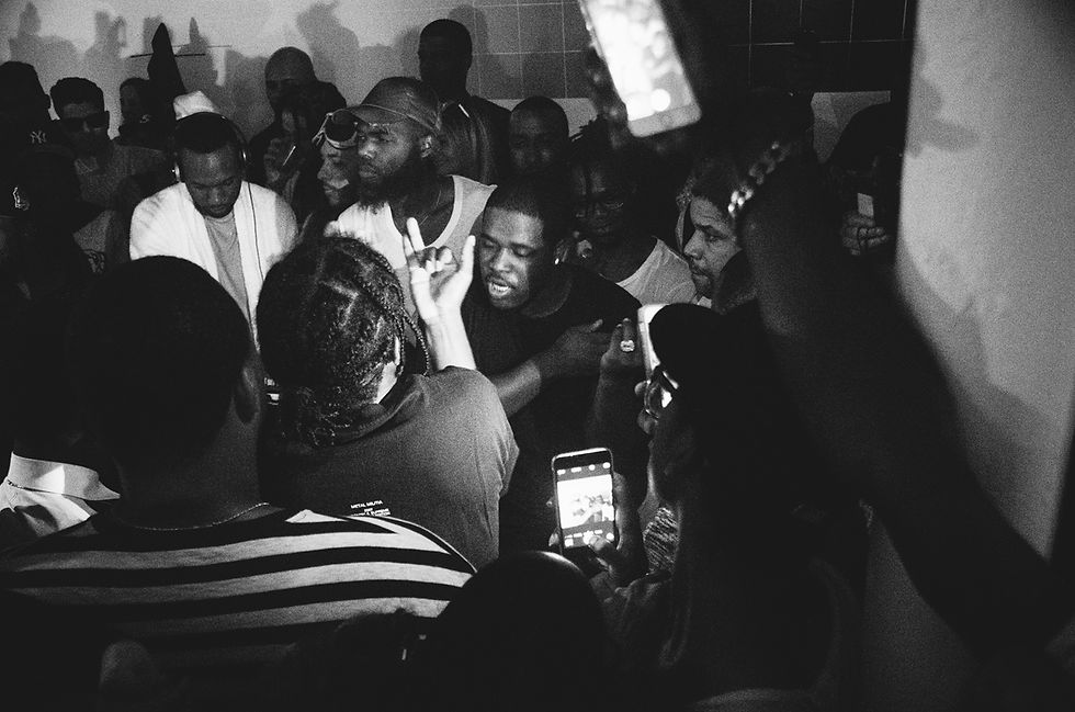 Mosh pit with A$APMob, SoHo, NY. May 2015.