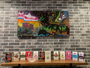 Jordan 11, Jordan 1, Jordan 3, Jordan 14, art sneaker, peinture en aérosol, tags, art urbain