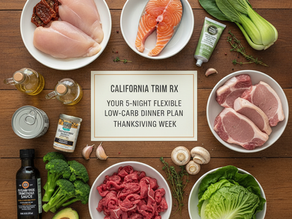 Stress-Free & Healthy Holidays: Your 5-Night Low-Carb Dinner Plan is Here!