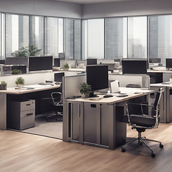 corporate commercial office business cleanup junk removal furniture fixtures