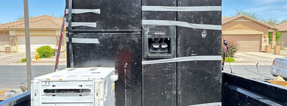 old appliances broken refrigerator stove dishwasher oven washer dryer junk removal queen creek florence gilbert mesa chandler san tan valley arizona