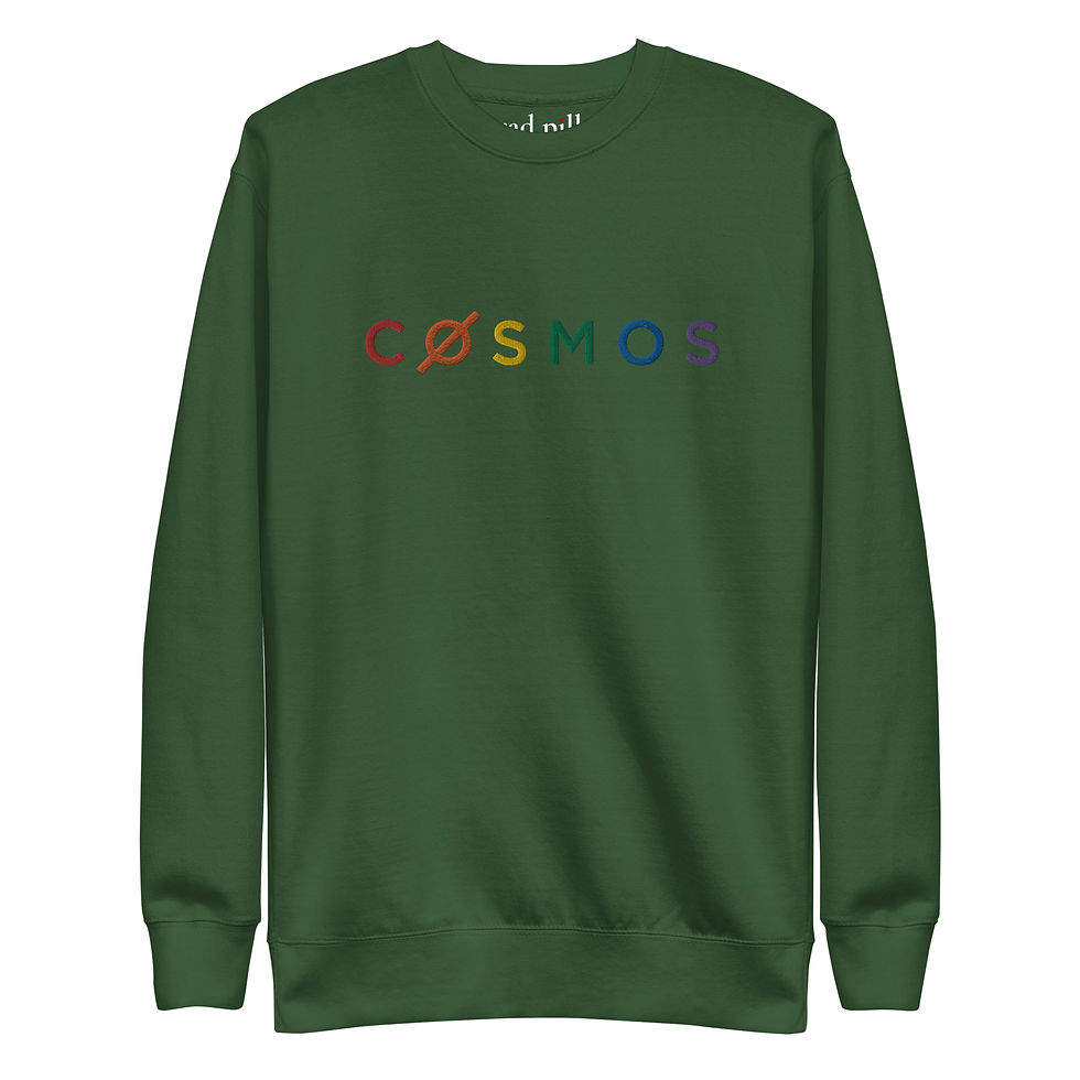 Thumbnail: Cosmos Rainbow Embroidered Sweatshirt