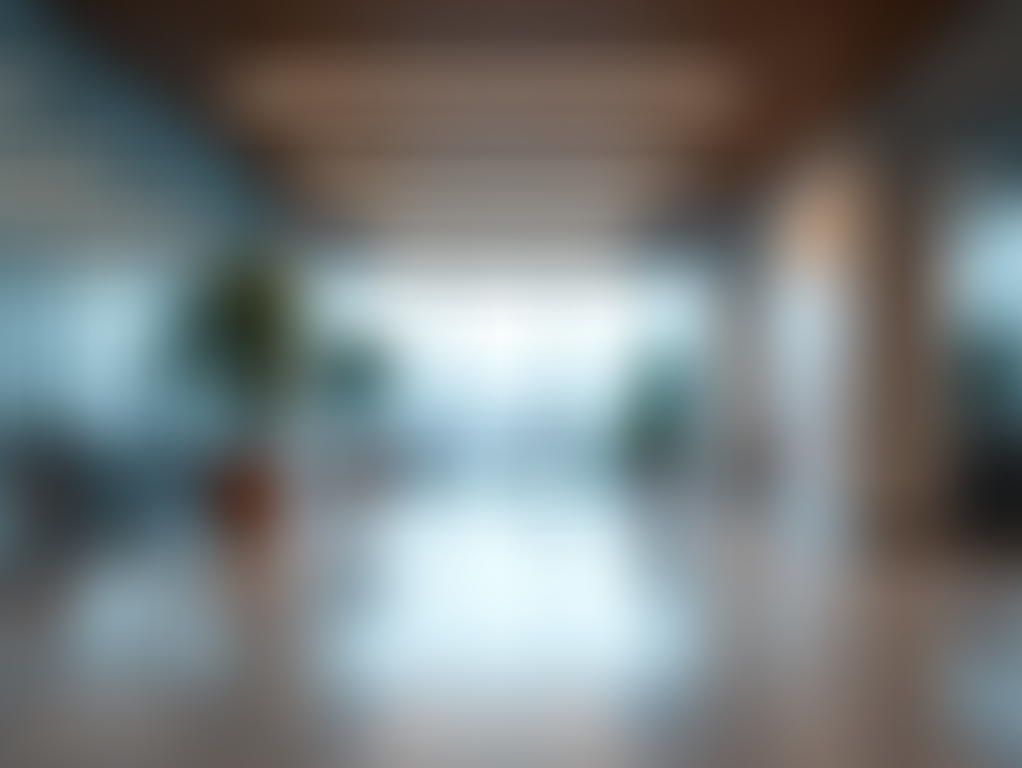 Modern and sleek office hallway