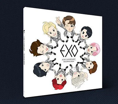 Exo A Day In Exo Planet Coloring Book Hallyukpopshop