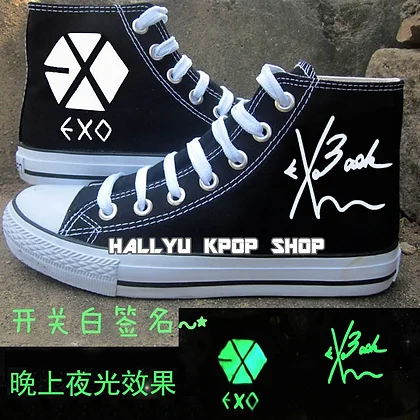 black high top canvas shoes