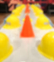 Traffic Cone Centerpieces
