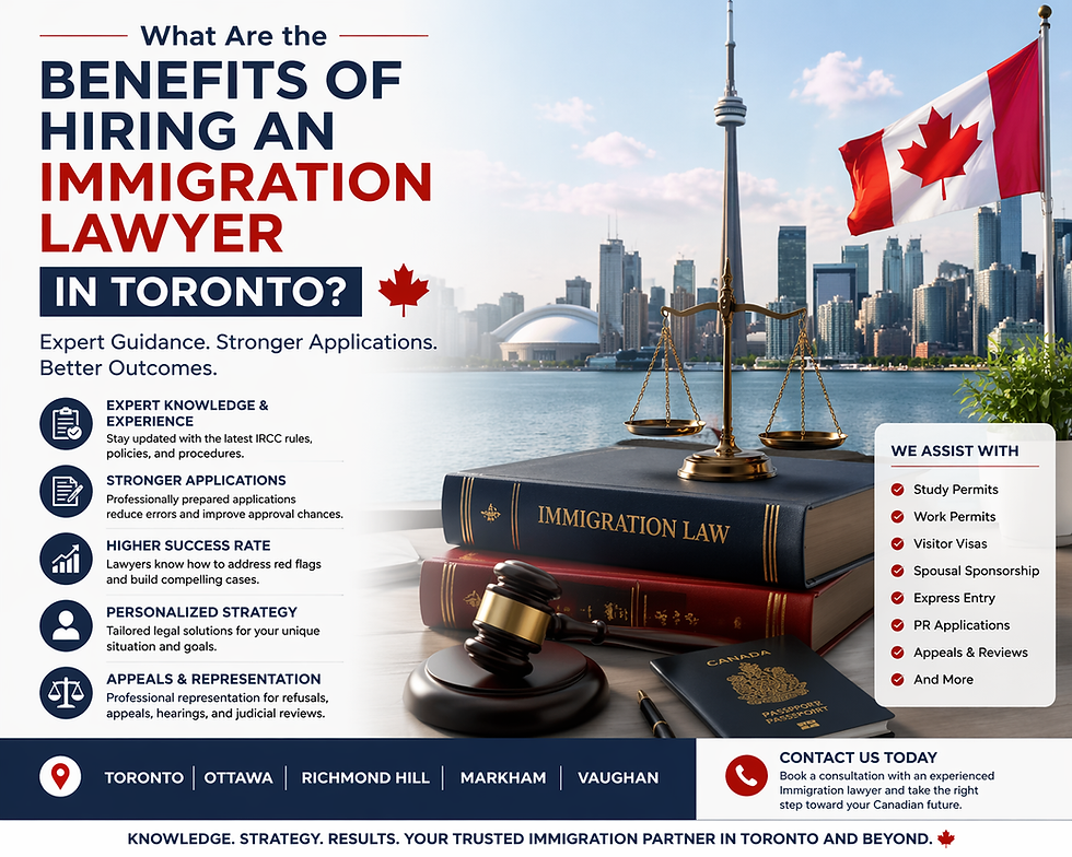 What Are the Benefits of Hiring an Immigration Lawyer in Toronto?