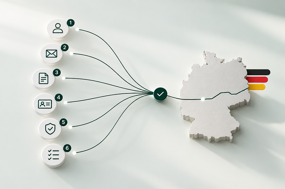 Step-by-step LUCID registration process for foreign companies in Germany