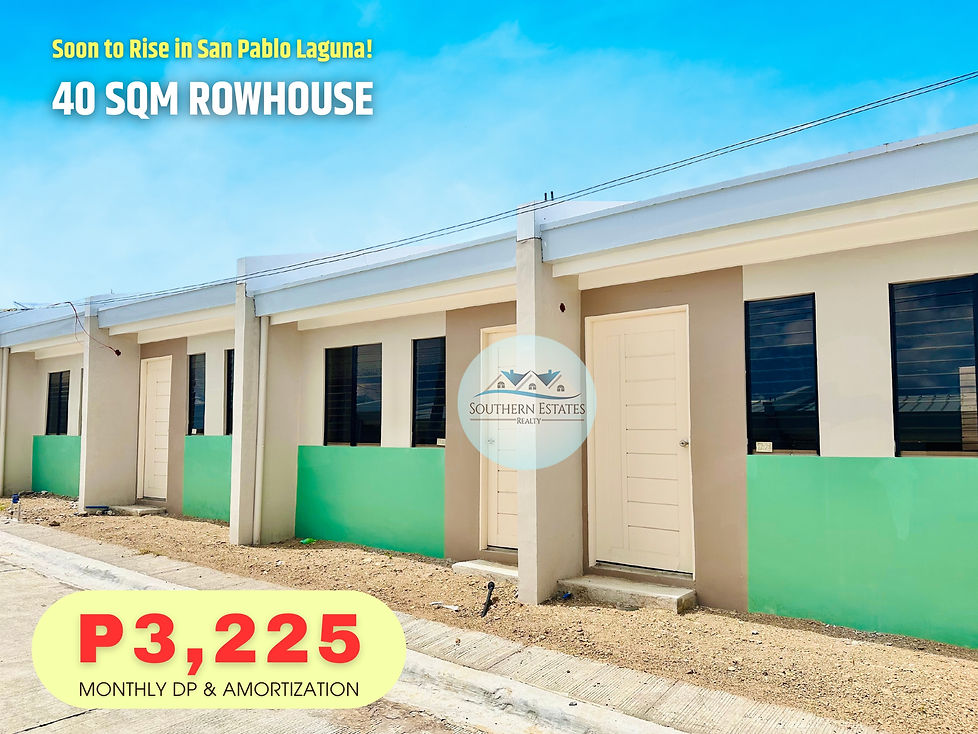 affordable rowhouse - bloomdale residences san pablo laguna