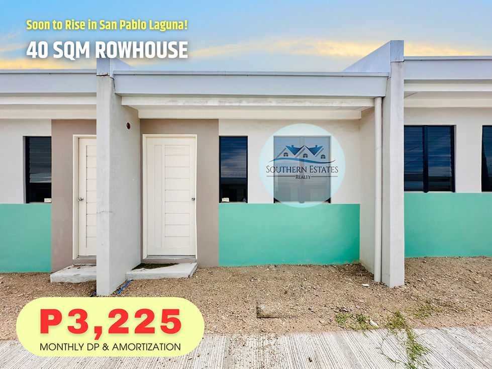 affordable rowhouse - bloomdale residences san pablo laguna - houses in the philippines