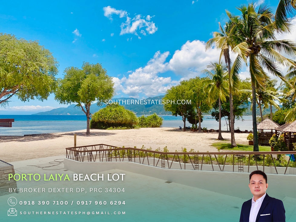 For Sale - Commercial Beach Fronting lot in Porto Laiya San Juan Batangas