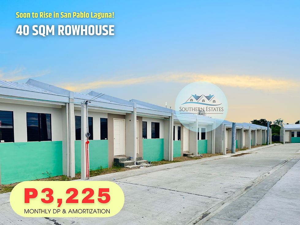 affordable rowhouse - bloomdale residences san pablo laguna