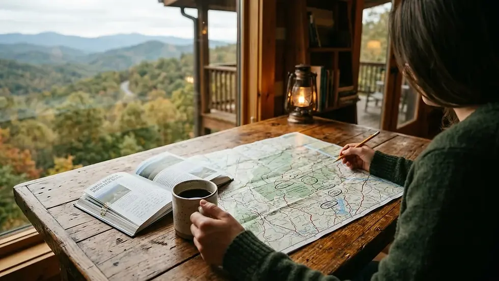 Travel guide planning for Blue Ridge Mountains North Georgia trip