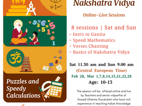 Ganita-Nakshtra Vidya EU Sessions