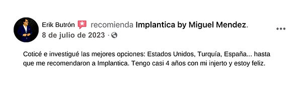 testimonio implantica dr miguel mendez