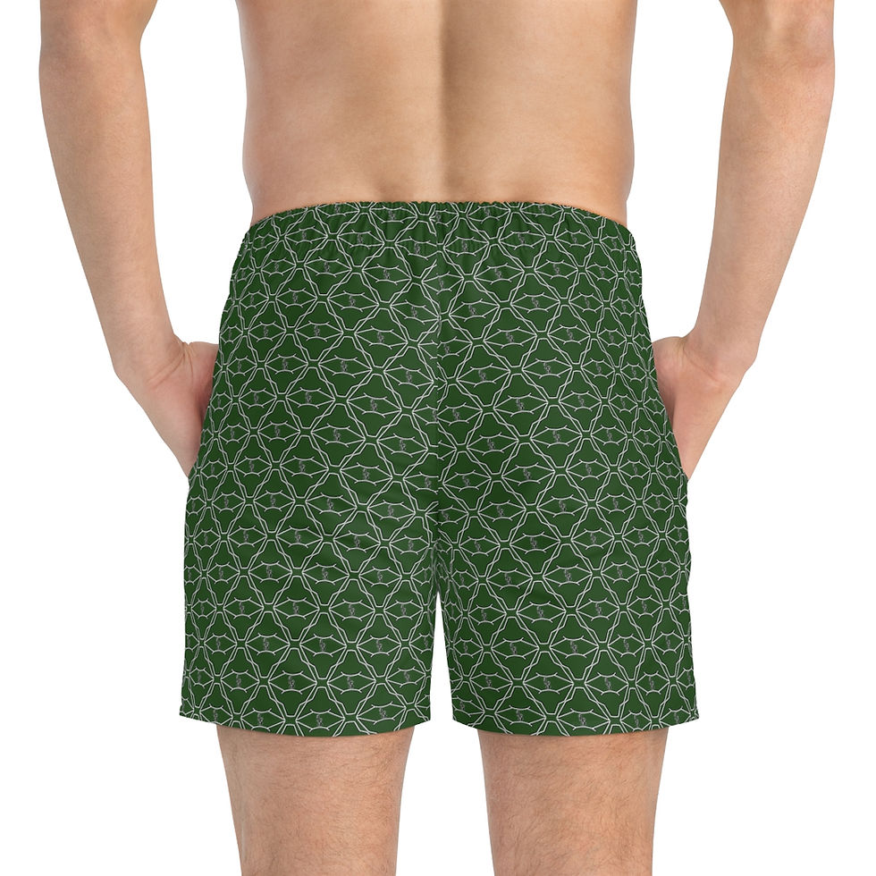 Thumbnail: Liveezy Studios Logo Pattern Swim Trunks (AOP)