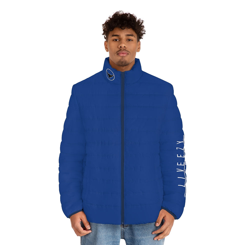 Thumbnail: Liveezy Studios Men's Puffer Jacket (AOP)