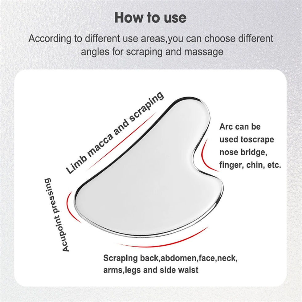 Thumbnail: GlowSculpt Premium Stainless Steel Gua Sha