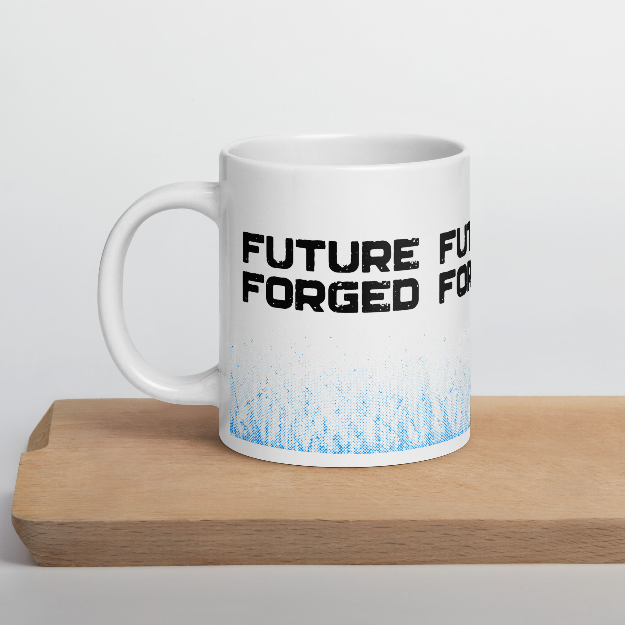 Future Forged Blue Flame Ceramic Mug