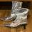 Thumbnail: ABOUND - Sz 11 - Silver Kitten Heel Ankle Boots