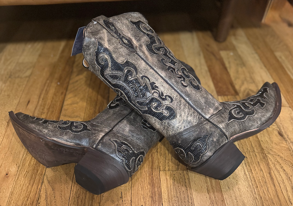 Thumbnail: NEW - Size 11 - Tanner Mark Western Leather Boots