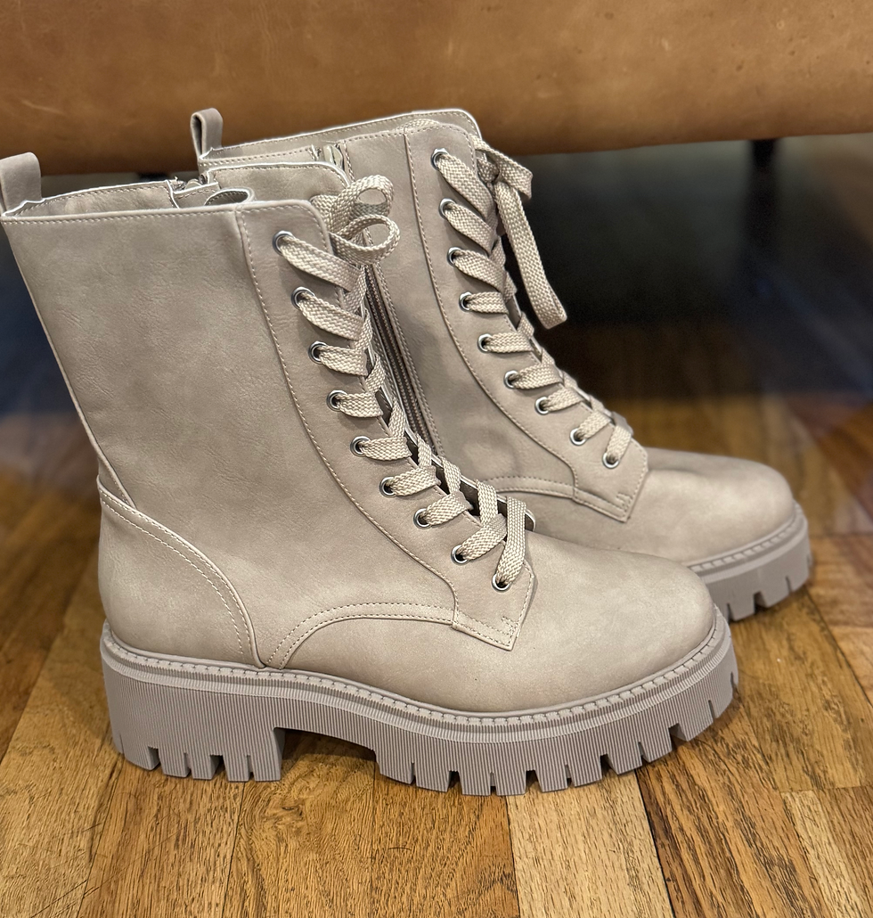 Thumbnail: GLISTEN Combat Boots - Sz 9.5 - by Dolce Vita