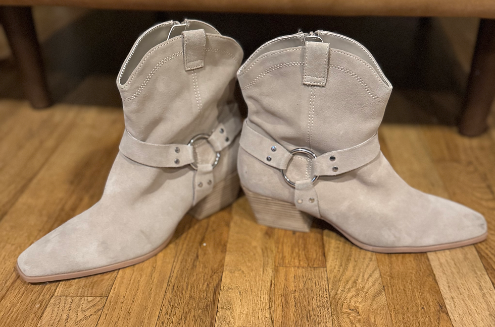Thumbnail: NEW - Sz 11 - Open Edit - Mid Ankle Cowboy Bootie w/circle ring