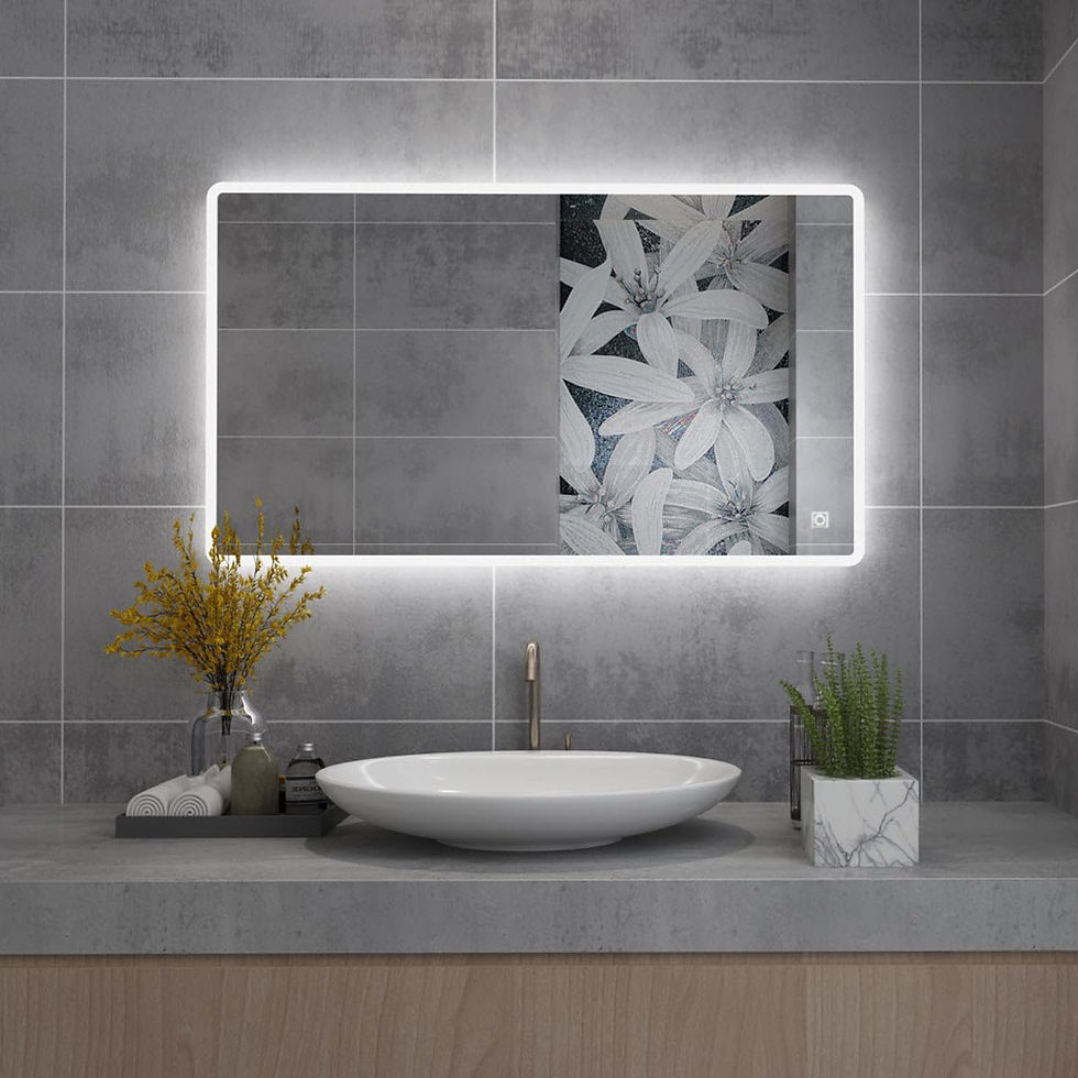 LED Bathroom Mirror - 120 x 70 cm, Anti-Fog