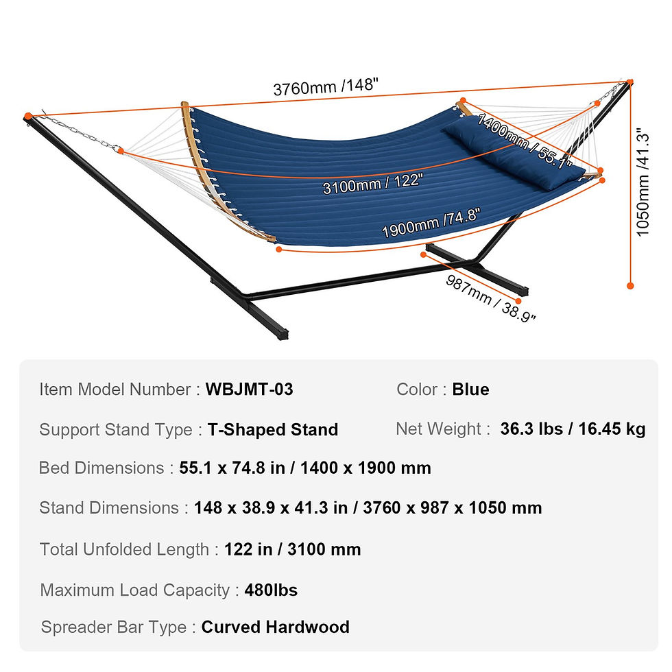 Thumbnail: Hammock with Metal Frame