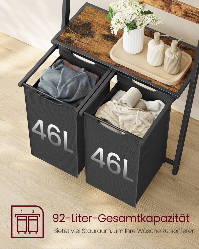 Thumbnail: Laundry basket with towel ladder Bathroom furniture
