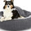 Thumbnail: Dogs, Round Fluffy Cat Bed, Pet Bed with Hood,