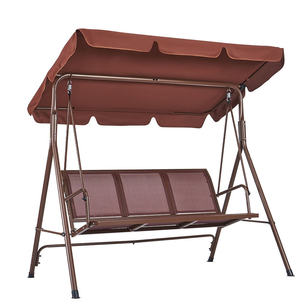 Thumbnail: 3-Seat Patio Swing Chair