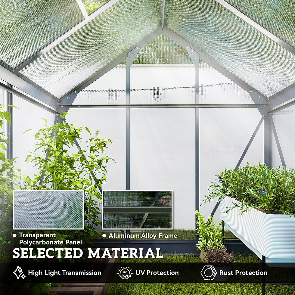 Thumbnail: 6ft x 4ft Polycarbonate Greenhouse