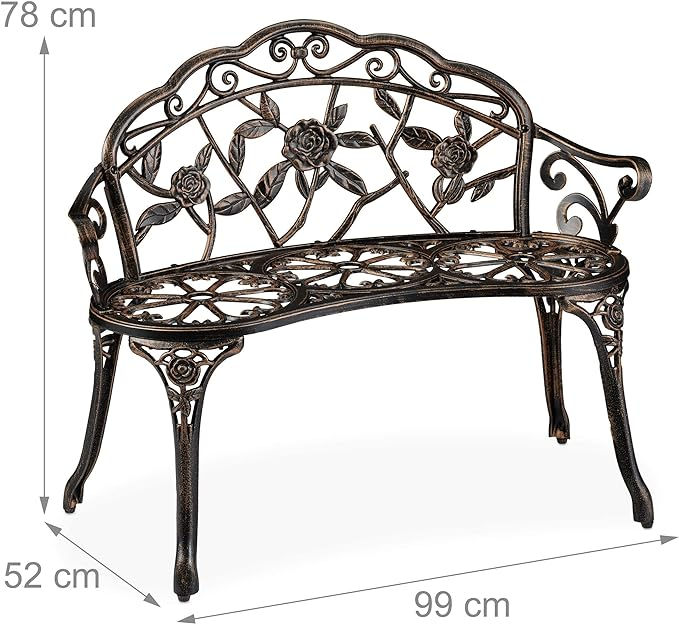 Thumbnail: Vintage Garden Bench Roses