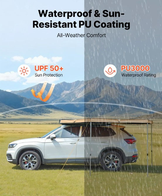 Thumbnail: 270° Vehicle Awning – Wrap-Around Car Side Awning with UV50+ & Waterproof