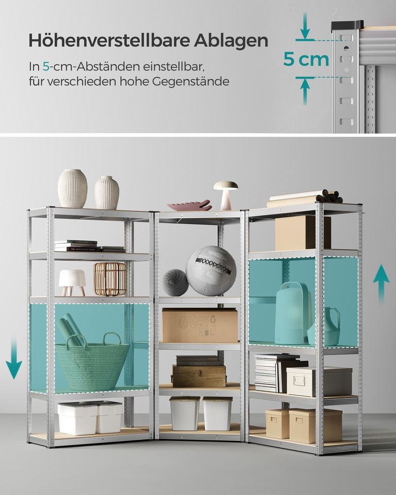 Thumbnail: Heavy duty Corner Shelf Set with 5 Tiers