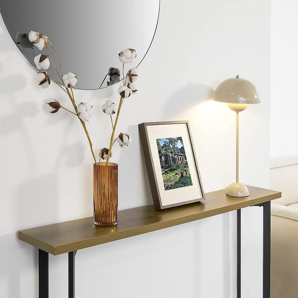 Thumbnail: Console table Entry Table Narrow end table iron legs