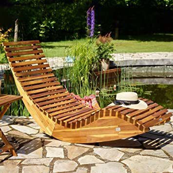 1 lounger FSC Certified Acacia Wood Ergonomic