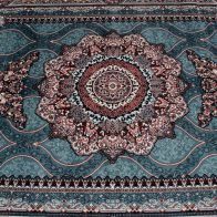 Thumbnail: Oriental Style Blue Tabriz Rug  Timeless Persian-Inspired Design