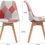 Thumbnail: Set of 4 PATCHWORK Upholstered Dining Chairs