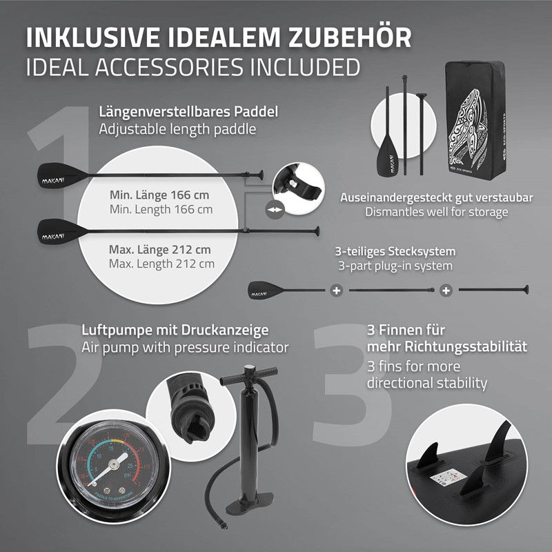 Thumbnail: SUP Inflatable Stand Up Paddle Board 320x80x15 cm