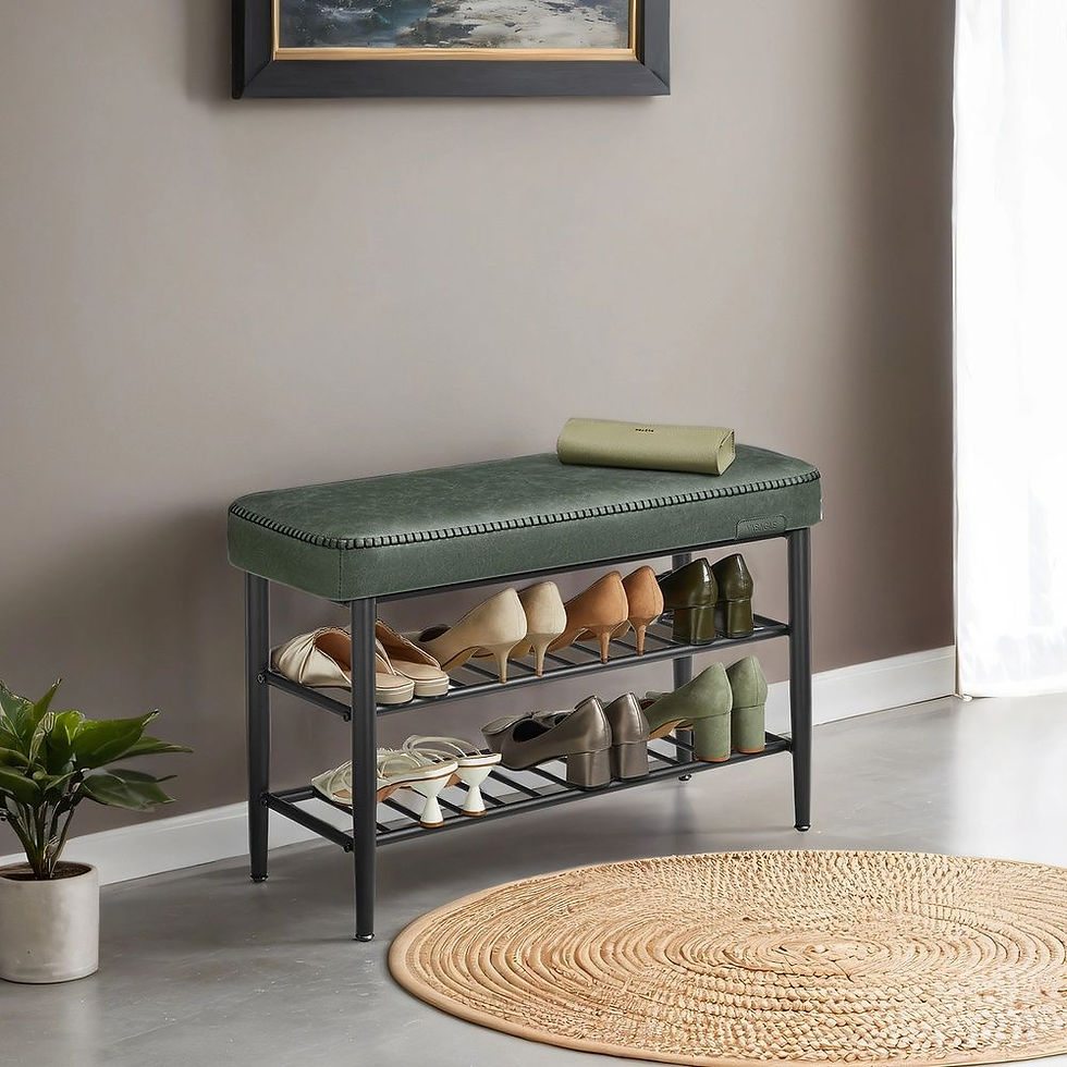 Thumbnail: Shoe Bench Seat Entrance Area Faux Leather