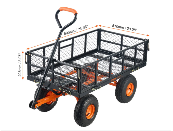 Thumbnail: Garden Dump Cart 880 lb Heavy Duty 399.2 kg