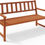 Thumbnail: Garden Bench Weatherproof Wood 320kg Resilient FSC-certified