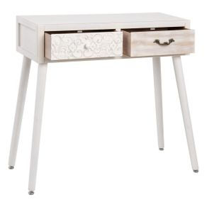 CONSOLE TABLE NATURAL WHITE FIR WOOD