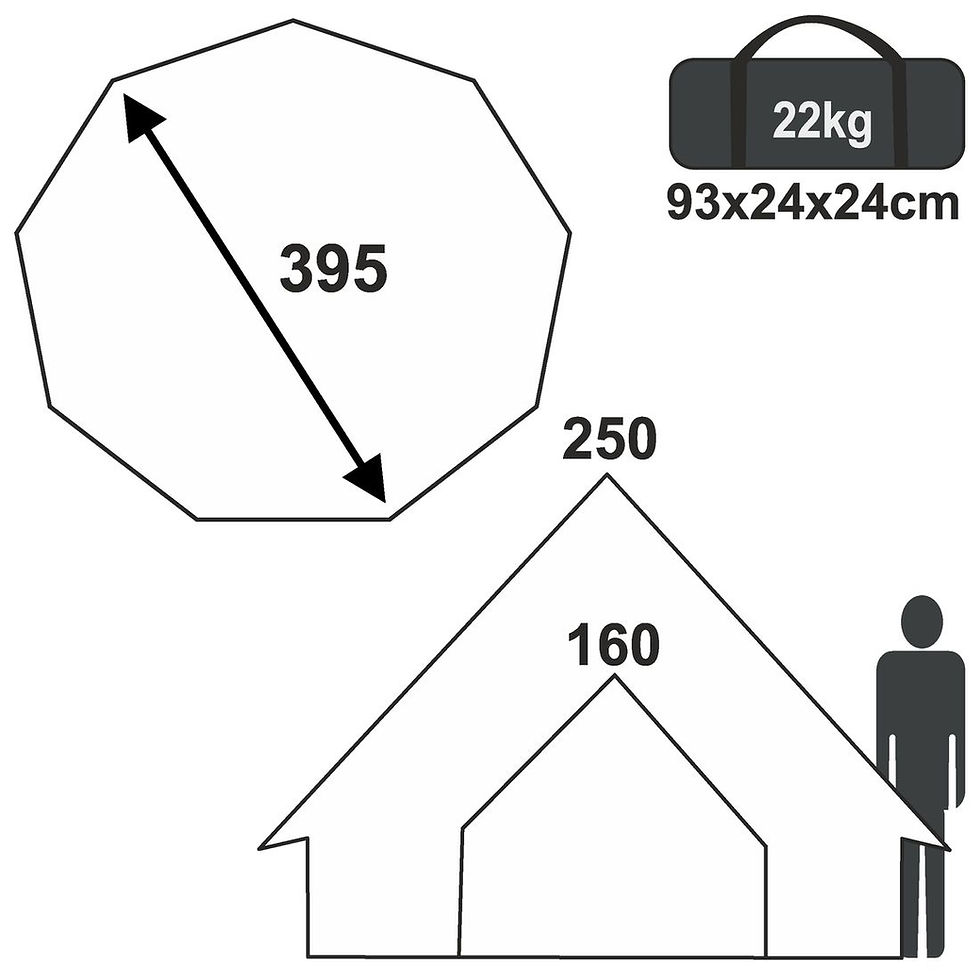 Thumbnail: Teepee Family Tent with Sleeping Cabin