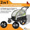 Thumbnail: Bicycle Trailer, Jogger, 2in1 Children's Bicycle Trailer