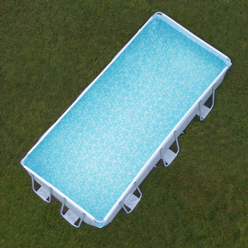 Thumbnail: Family Pool 4x2x1m Steel Frame  Pool Garden