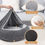 Thumbnail: Dogs, Round Fluffy Cat Bed, Pet Bed with Hood,