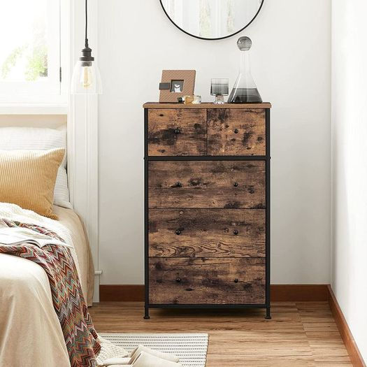 Thumbnail: Chest of drawers with fabric drawers